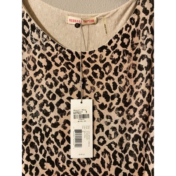 Anthropologie Rebecca Taylor Dress Brown Medium 6 8 10 Leo Jersey NWT $195 - Picture 6 of 6